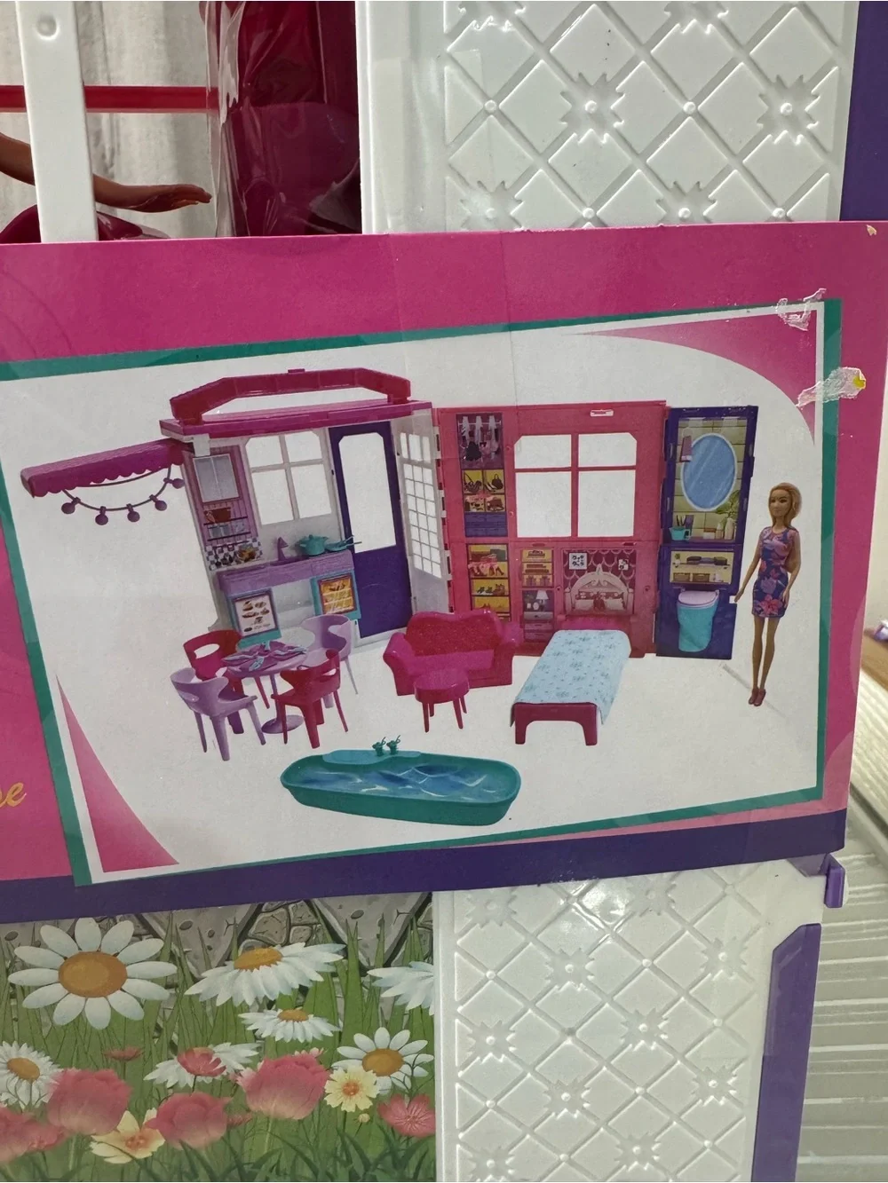 Fashion Doll Luxury House Playset - Pink & Purple